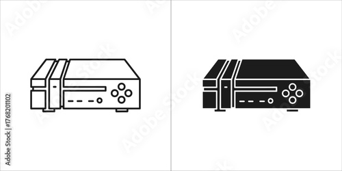 Retro gaming console icon