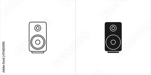 Compact bookshelf speaker with a woofer and tweeter