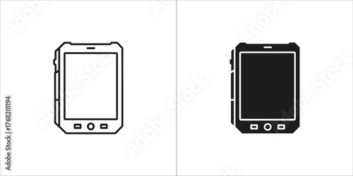 Smartphone icon with buttons and screen