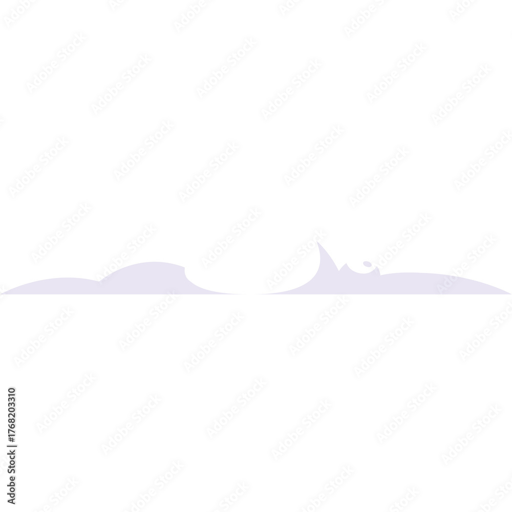 Naklejka premium Abstract Minimalist Design With White Background And Light Purple Accents Represents Flowing Shapes And Clean Aesthetics Ideal For Graphic Elements
