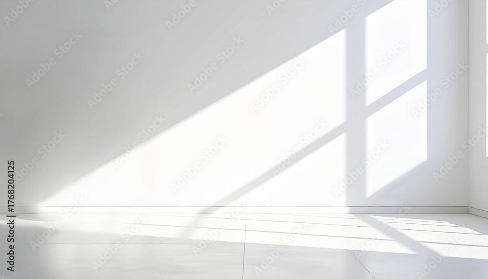 Obraz premium 影が映る白い壁