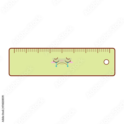 ruler crying face cartoon cute