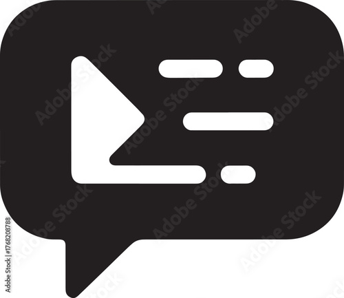 Chat Bubble Message Illustration Promoting Communication, Conversation, and Information Sharing