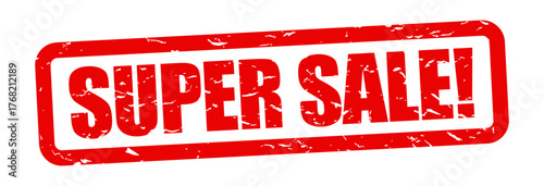 "Super sale" red stamp