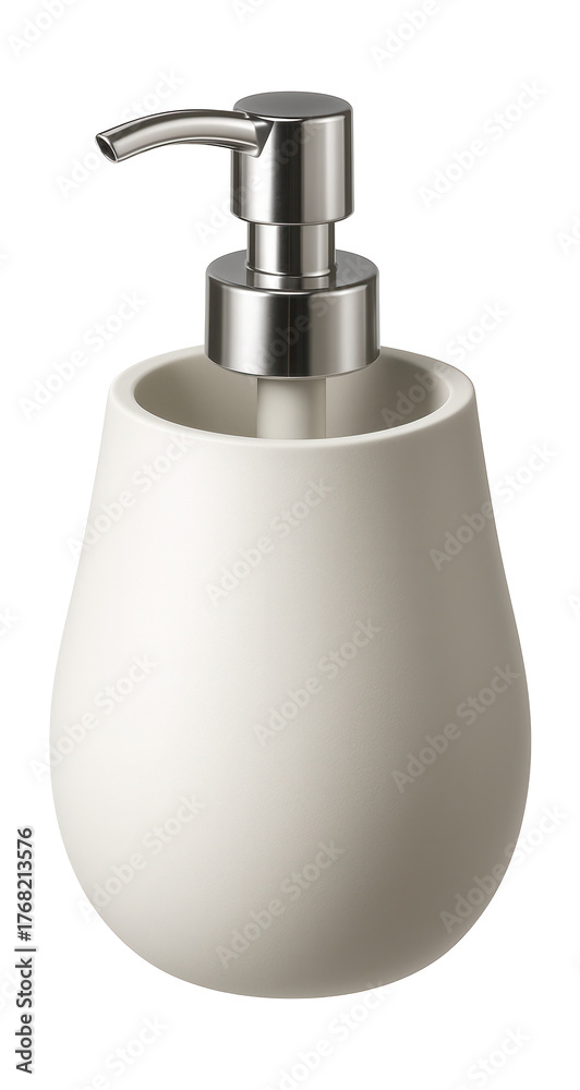 Obraz premium Refillable liquid soap dispenser with a wide opening, perfect for family bathrooms.