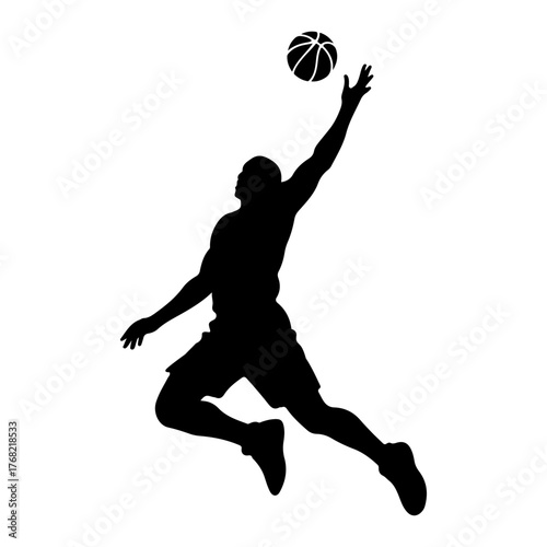 basketball player black logo silhouette