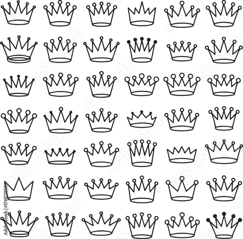 Crowns Pattern Background Royal Symbol Luxury Nobility Authority