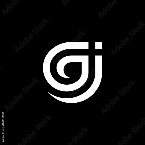 A modern, professional GJ/JG monogram formed by continuous, concentric lines. It symbolizes perpetual journey, global integration, and a futuristic commitment to sustained excellence and quality.