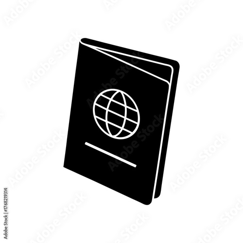 Minimal Passport Icon — Clean Travel Document Vector.