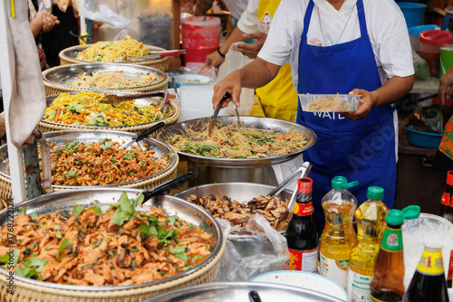 Photography Vegetarian Festival (J Festival) In Thailand at Yaowarat China town, Chao mian C