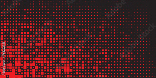 A red halftone background coming out of a green one with a star shape. Put your text with a fancy font to create a comic strip cartoon animation.