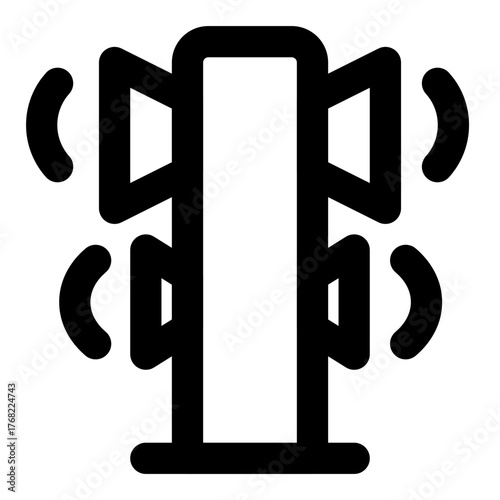 station outline icon set