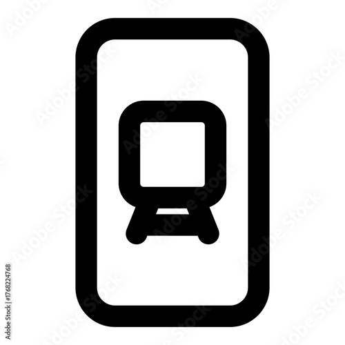 station outline icon set