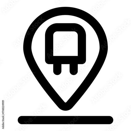 station outline icon set