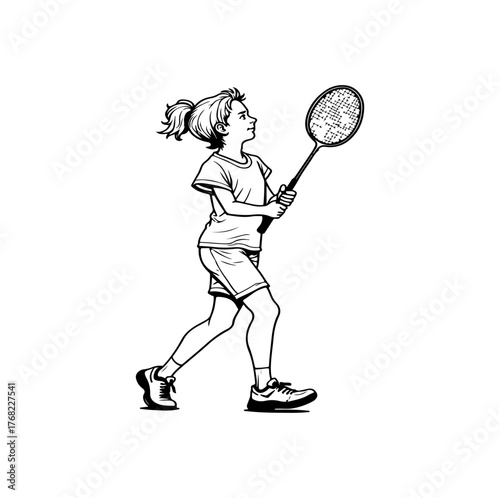tennis player vector illustration
