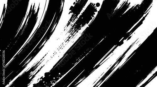 Grunge brush strokes paint splatter for design element