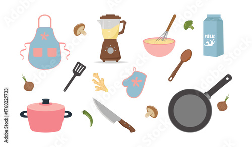 A guide to essential kitchen tools for every home chef and cooking enthusiast. Kitchen utensil illustrations