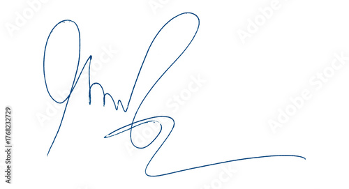 Blue Pencil Underline - Hand drawn horizontal chalk, marker or pencil lines. Design element for emphasis, text lines and decoration. Set on transparent background.