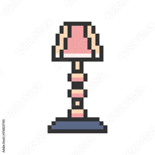 study lamp home pixel art