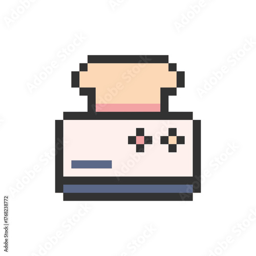 toaster retro object pixel art
