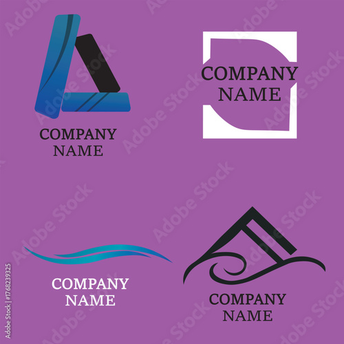 company logo template  business logo wed  color  