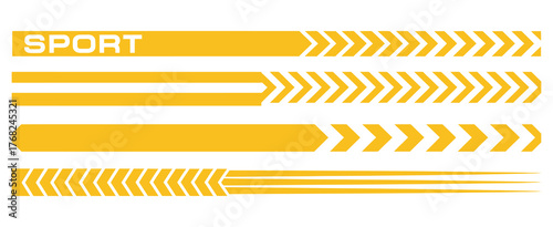 racing stripe vector set with sport car decals, auto wrap graphic design, checkered pattern, tuning element, drift race illustration, speed line, vehicle decoration collection