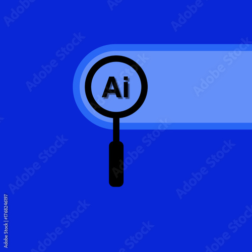 vector magnifying search design for website