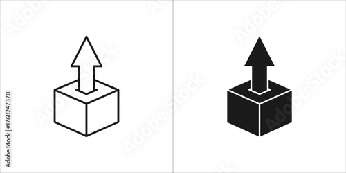 Box with arrow pointing up