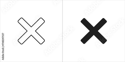 Cross mark icon