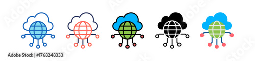 Cloud Platform multistyle icon