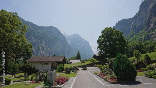 Beautiful Summer View of Lauterbrunnen Valley and Gardens – 30 July 2025