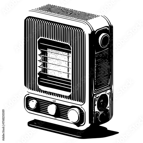 Modern Gas Heater vector image illustration