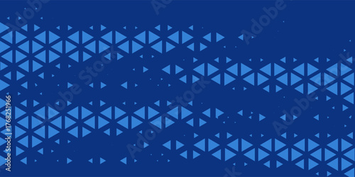 Triangles Halftone Pattern Vector Abstract Geometric Technology Background. Triangular Half Tone Texture. Minimal Style Dynamic Tech Wallpaper