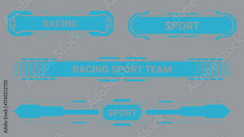 sport car racing stripe sticker collection, vector design with abstract lines, checkered pattern, auto wrap, performance tuning, vehicle decoration, motorsport and drift car graphic