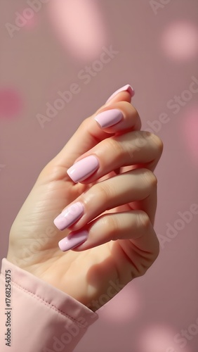 Elegant manicure with a French design
