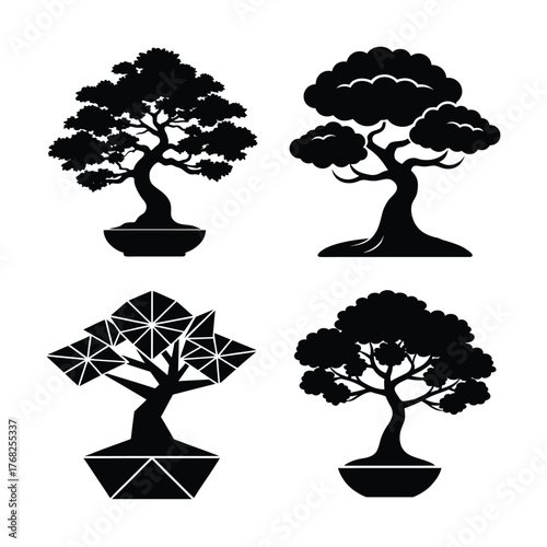 set of bonsai trees