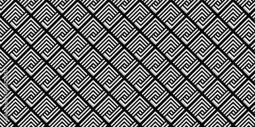 seamless pattern with black stripes square fabric textile cloth line texture background.	