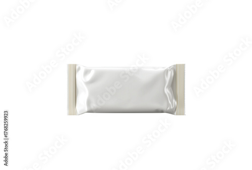 Clean white rectangular bar of soap isolated on transparent background