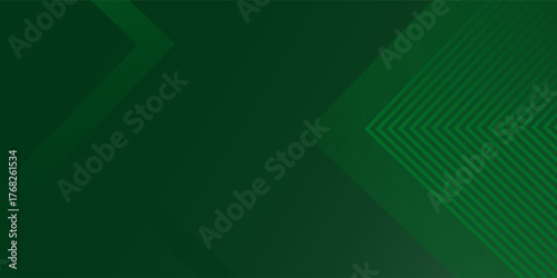 Dynamic fluid green geometric with rectangular box lines gradient background. Vector illustration