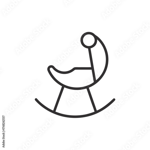 Vector rocking chair icon