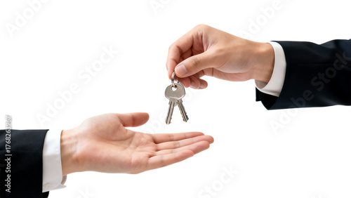 Handing Over Keys: Real Estate Transaction and Ownership Transfer.