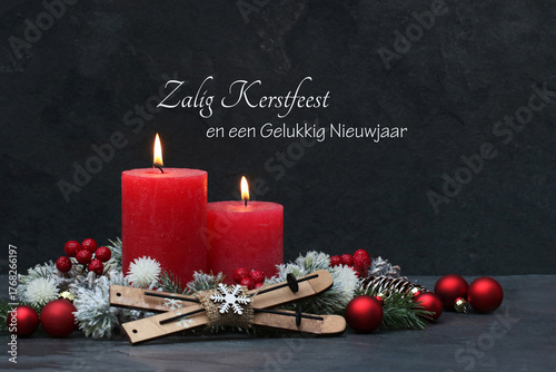 Zalig Kerstfeest en een Gelukkig Nieuwjaar.	