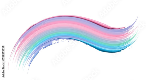 Pastel Spectrum Swirl: A Brushstroke of Dreamy Hues with Gentle Wave Motion