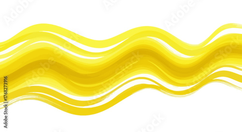 Dynamic flowing wave pattern with blended shades of yellow evoking brightness and energy