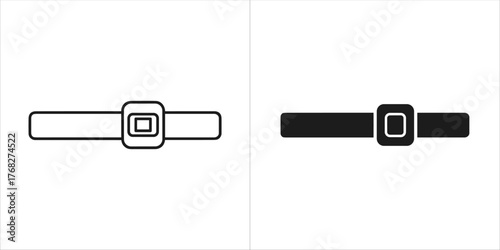 Belt buckle, adjustable strap