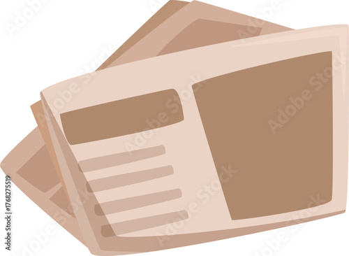 Folded newspapers providing updates on current events, highlighting the importance of staying informed