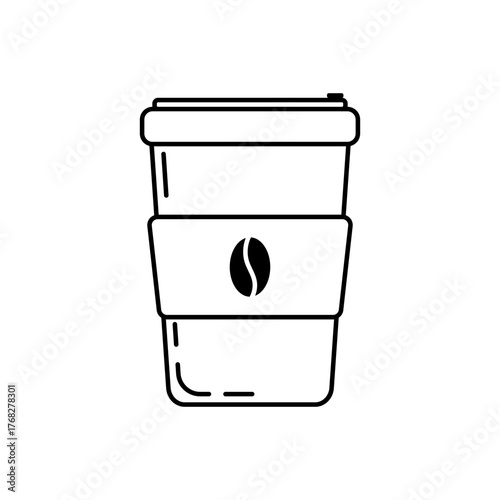 Coffee Cup Icon. Hot Drink Symbol Vector for Cafe, Restaurant, and Branding Design