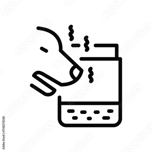 A hand touches a glass aroma rising Bubbles in the liquid