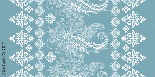 Ethnic Motifs Ikat floral paisley embroidery floral. ikat Saree Sarong oriental pattern traditional.Ikat embroidery style abstract embroidery design for texture,fabric,clothing,wrapping,decoration	
