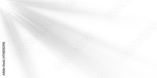 Realistic glowing sunlight with radiant beam and sunrays, soft sunrise shine beams ethereal illumination creating bright heavenly optical effect on isolated transparent PNG background 